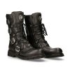 Donna New Rock | Boot Black Planing With Laces M-1473-S43