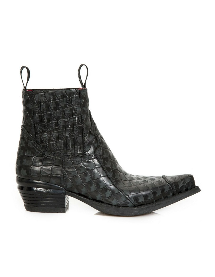 Donna New Rock | Ankle Boot West M-7953Pt-C19