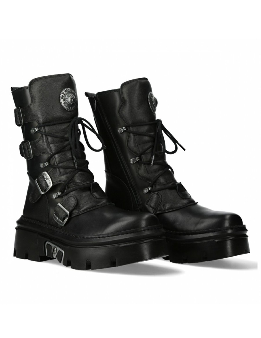 Donna New Rock | Ankle Boot Black Reactor M-Wall373-S13