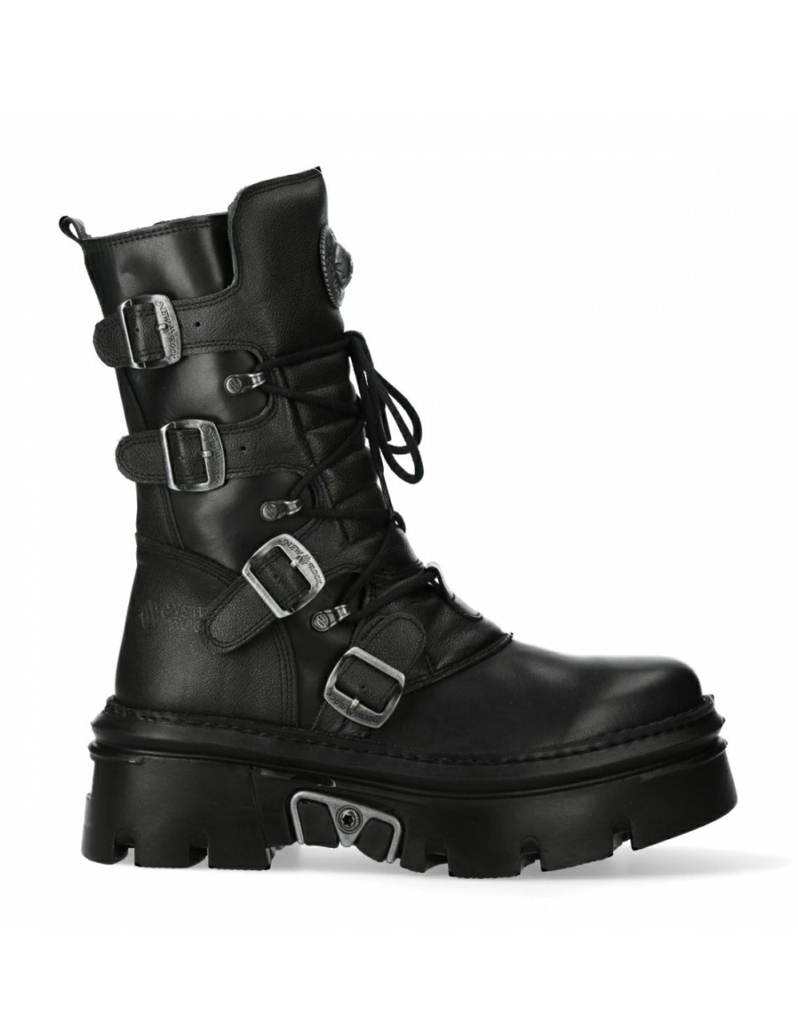 Donna New Rock | Ankle Boot Black Reactor M-Wall373-S13