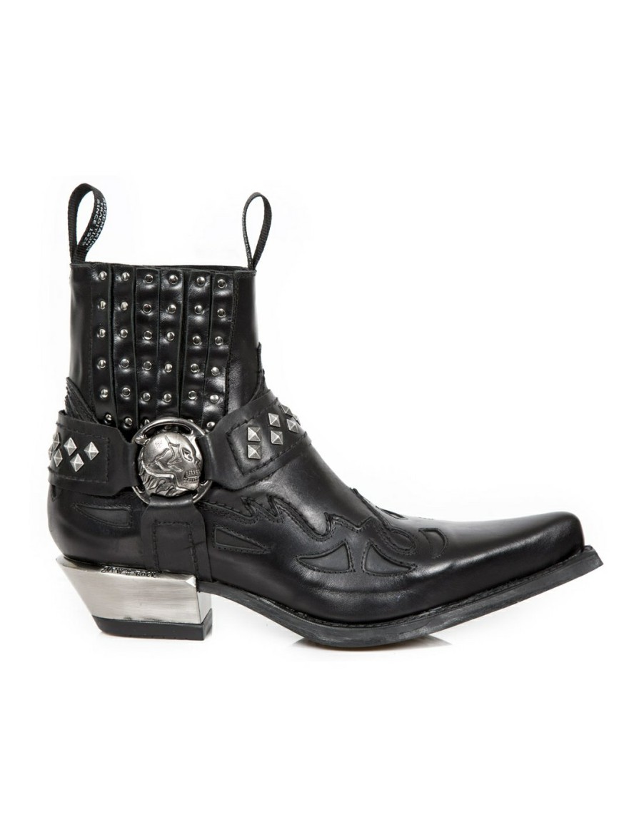 Uomo New Rock | Ankle Boot Black West M-7950-S9