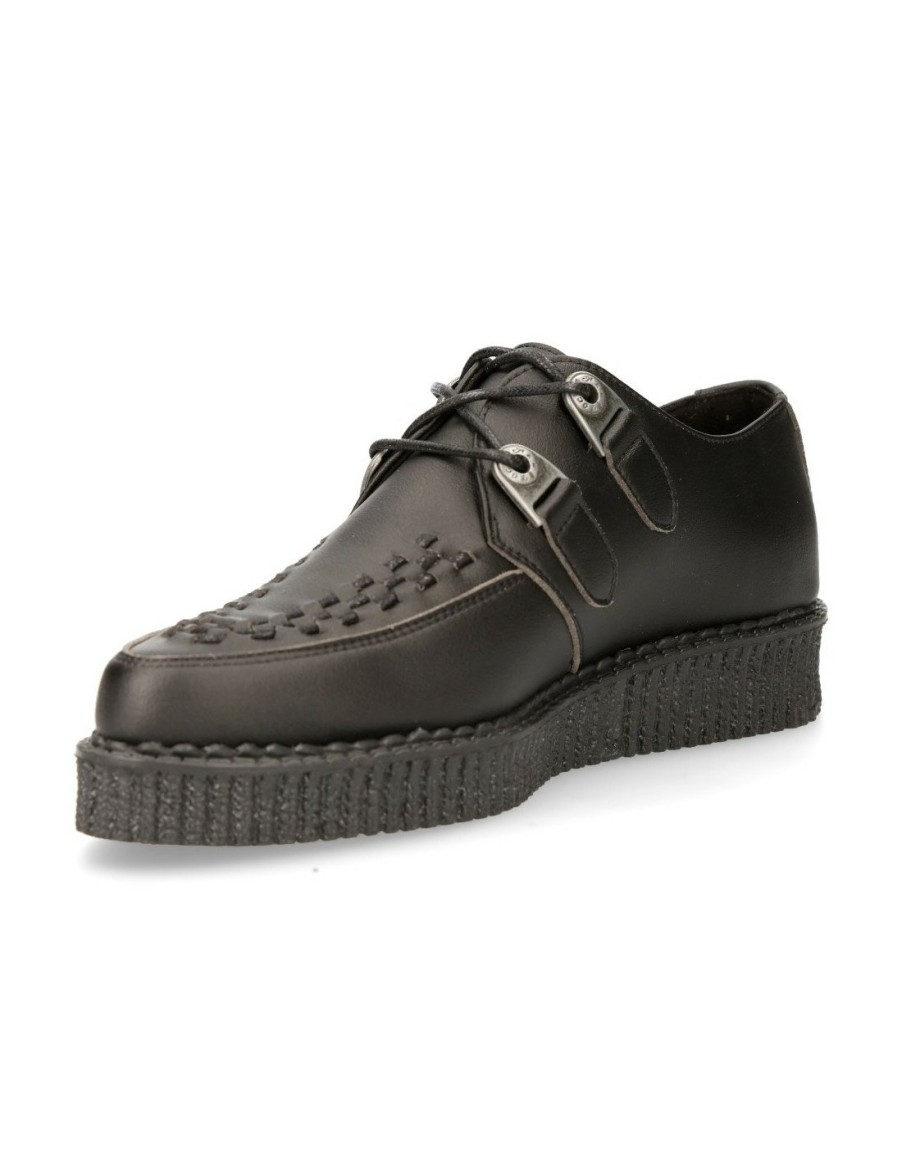 Uomo New Rock | Shoe Black Creeper With Laces M-Creepers002-V5