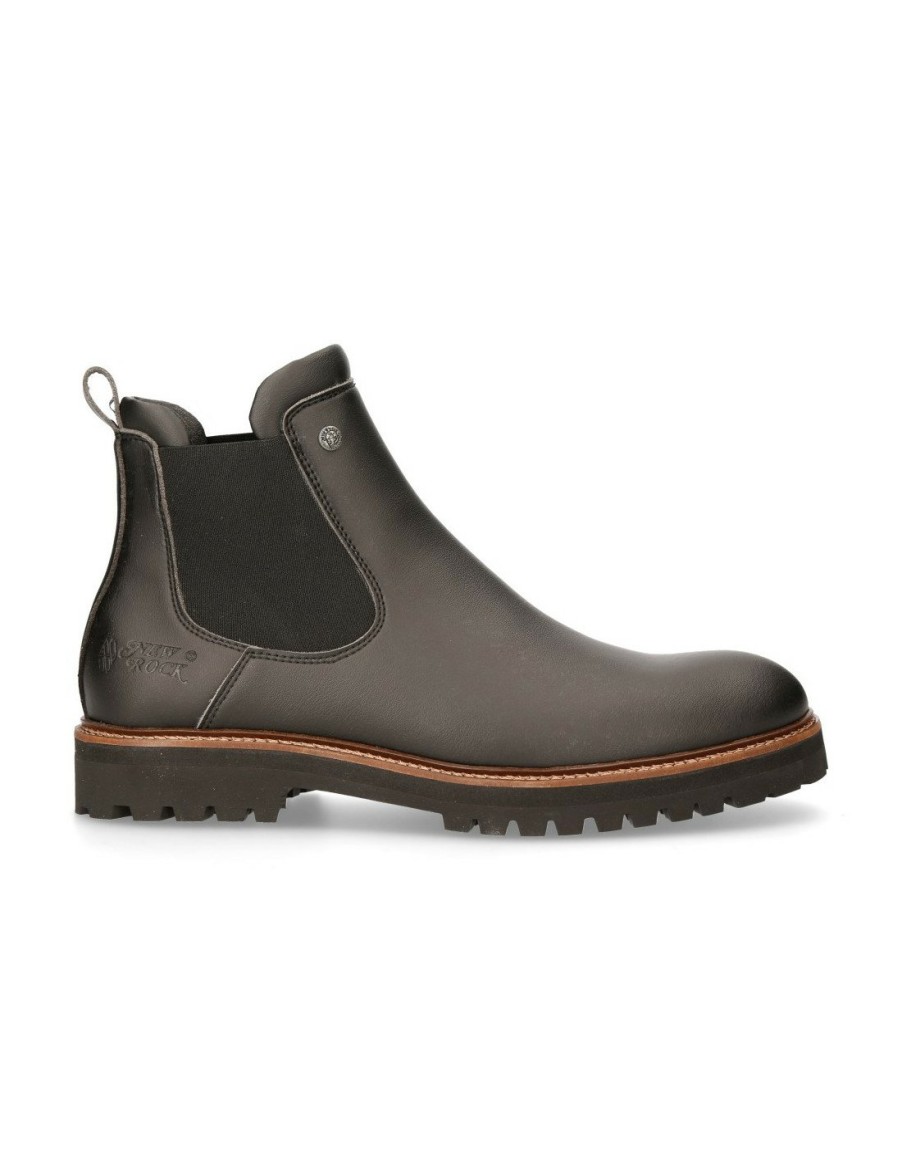 Uomo New Rock | Ankle Boot Black M-Montagna003-V1