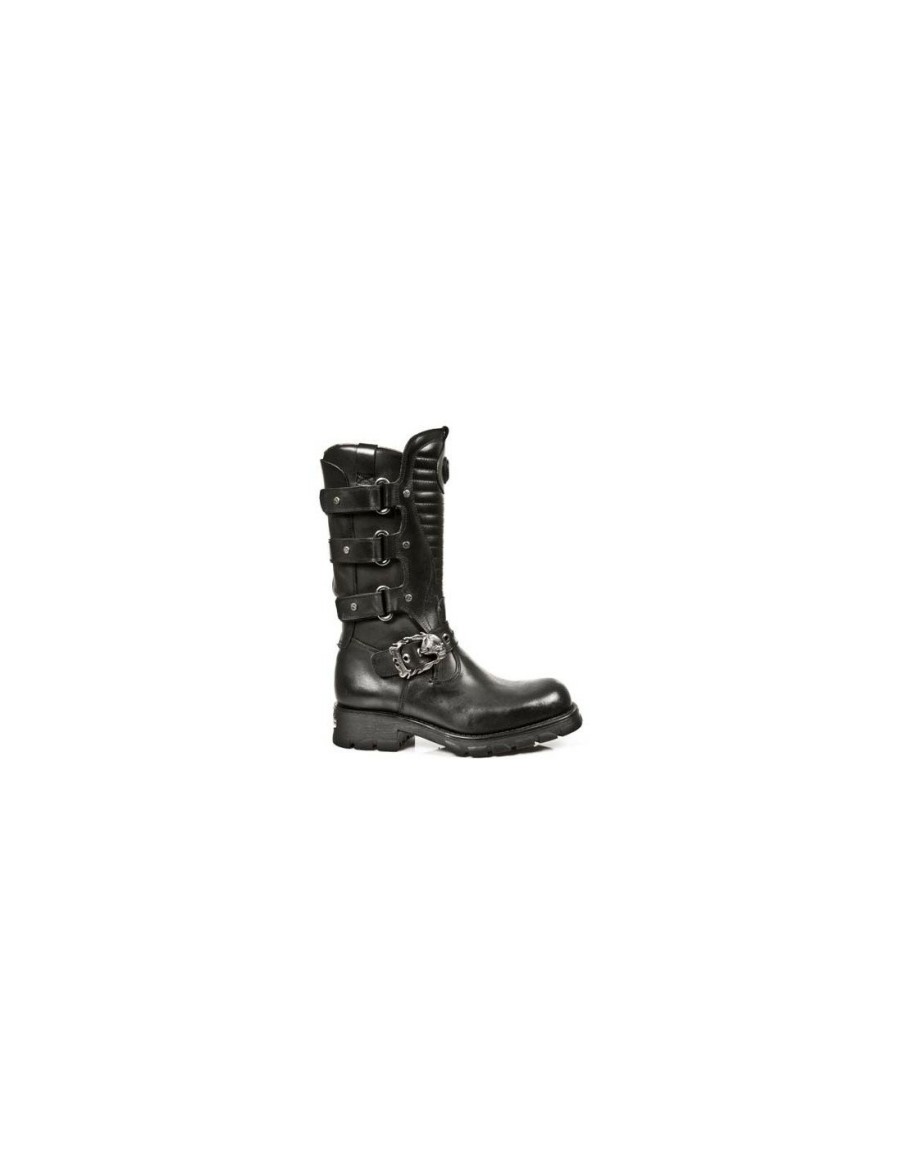 Uomo New Rock | Boot Black Motorcycle M-7604-S1