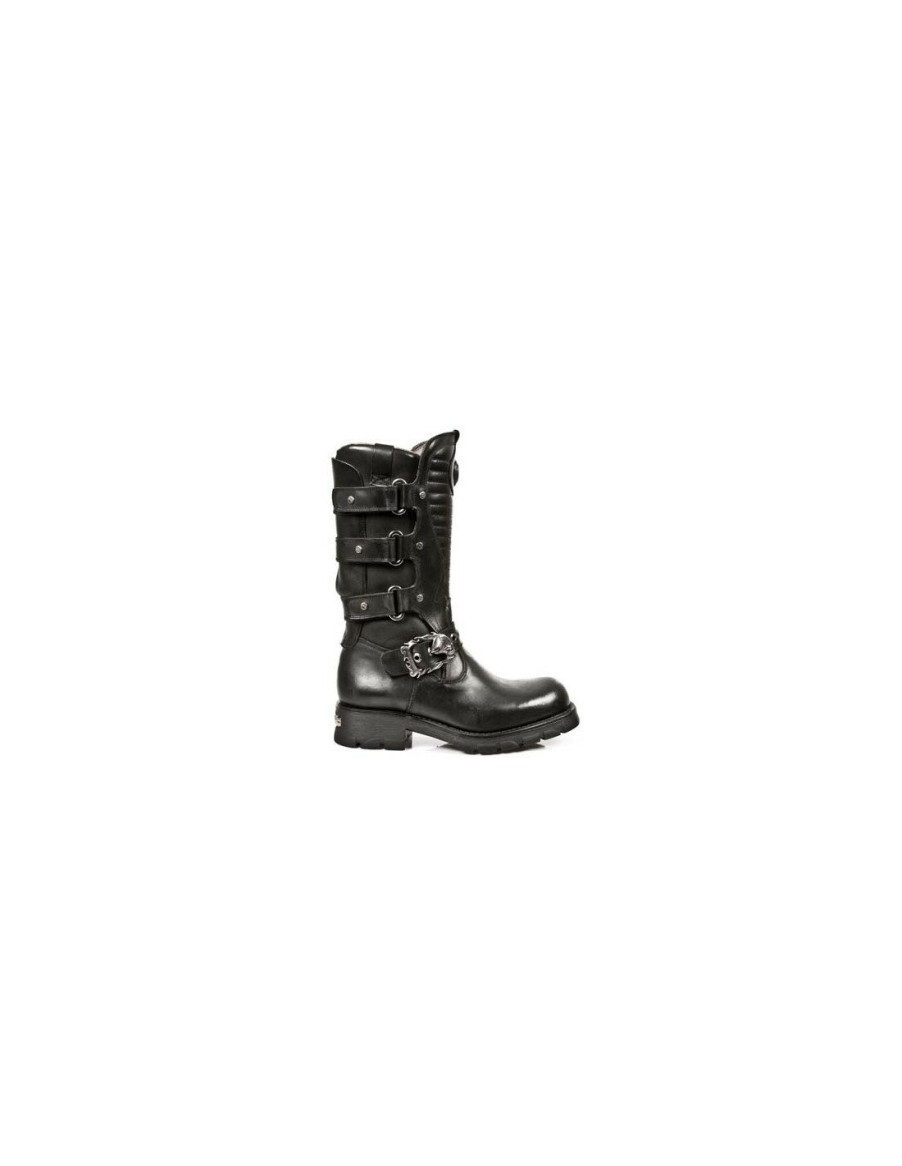 Uomo New Rock | Boot Black Motorcycle M-7604-S1