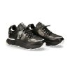 Uomo New Rock | Shoe Black Spider With Laces M-Chrono005-S5