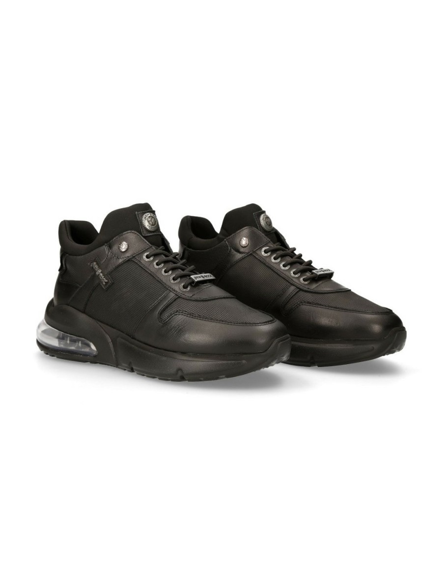 Uomo New Rock | Shoe Black Extralight With Laces M-Chrono001-C16