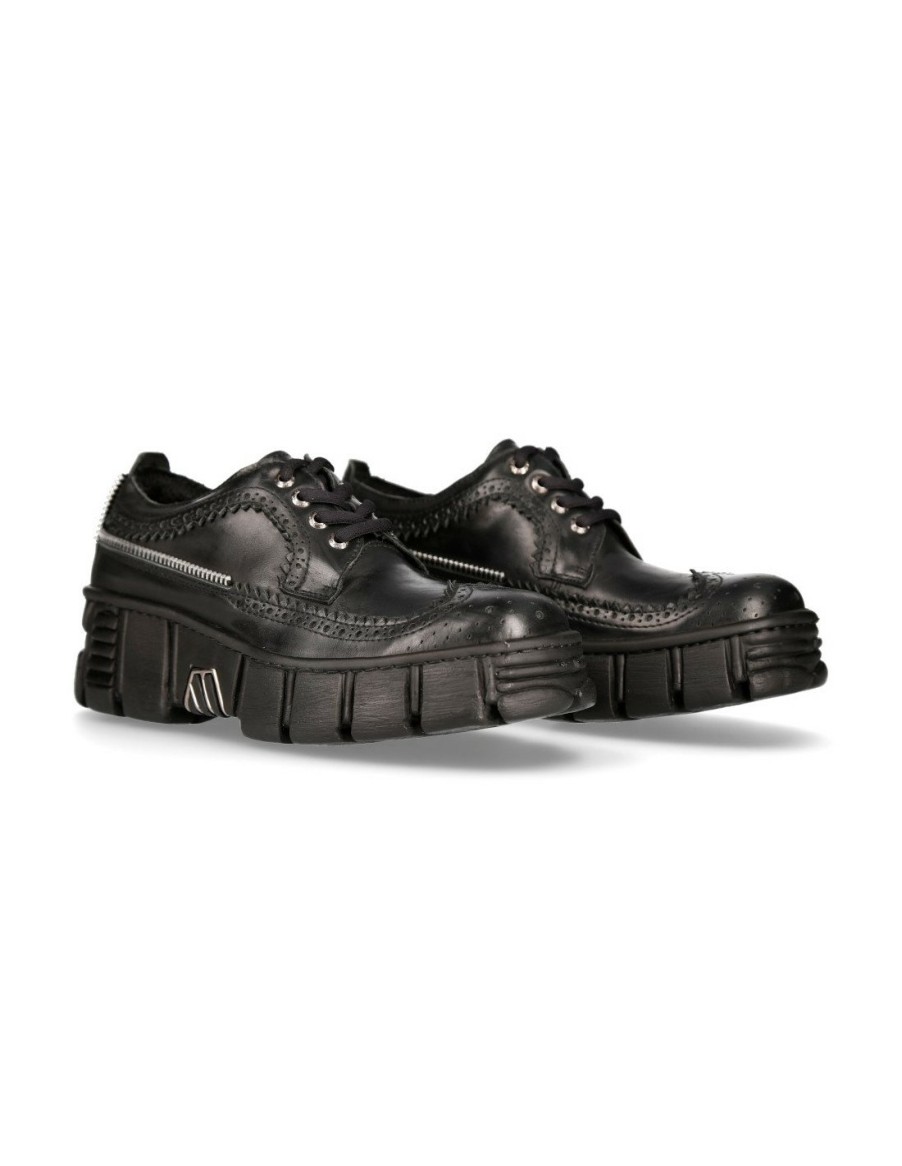 Uomo New Rock | Shoe Black Tower M-Wall015-C1