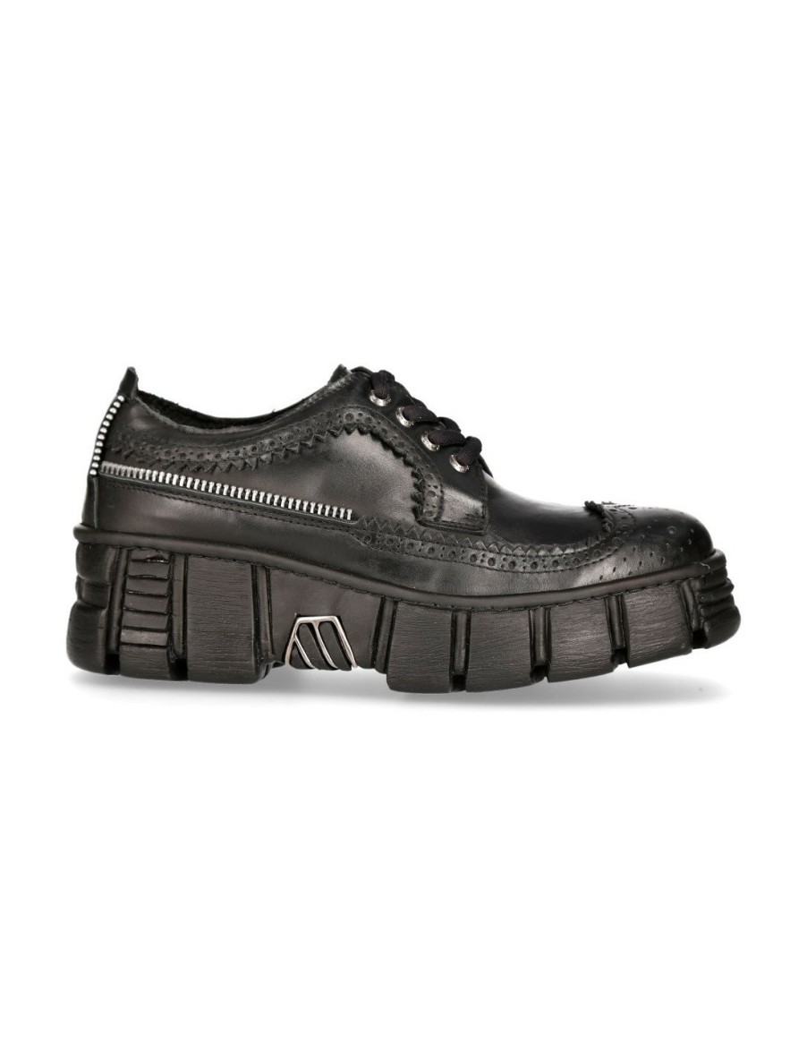 Uomo New Rock | Shoe Black Tower M-Wall015-C1