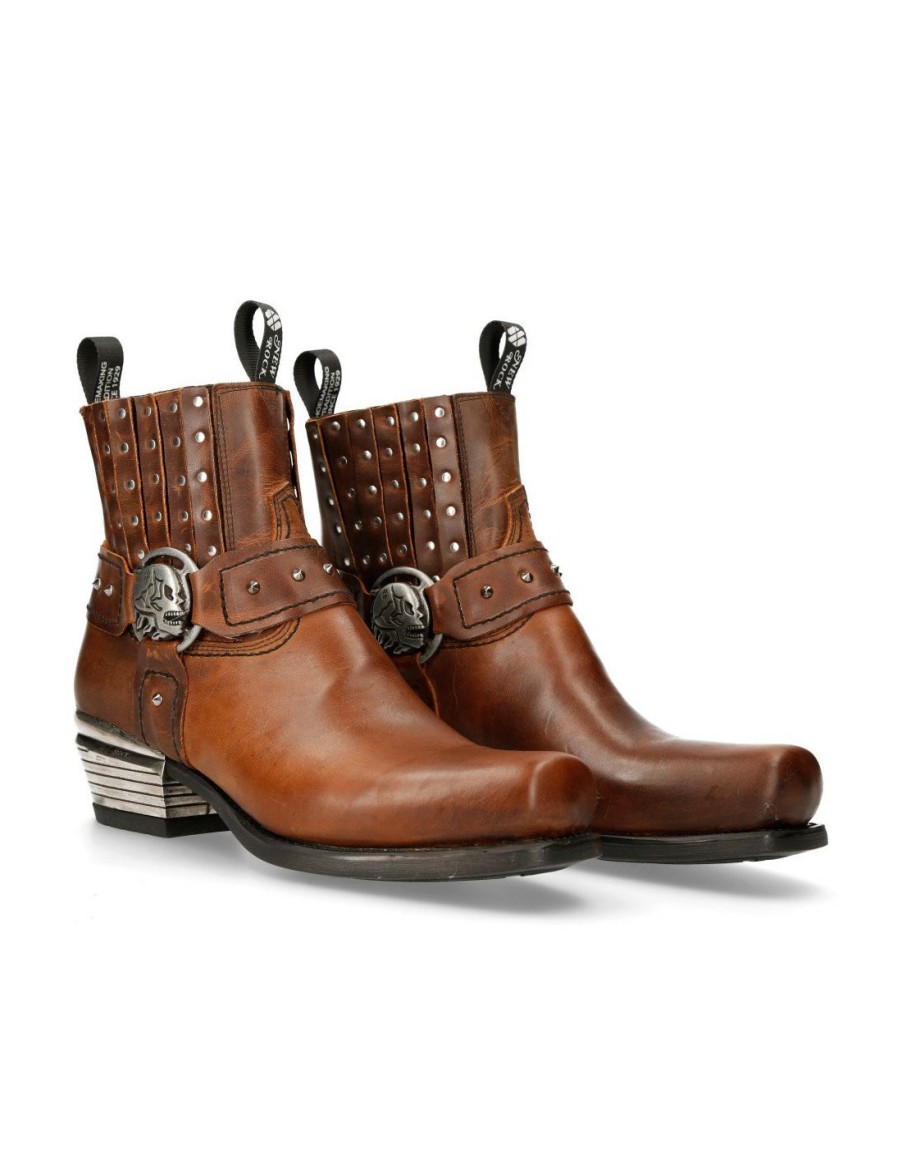 Uomo New Rock | Ankle Boot Cuero West M-7959-S5