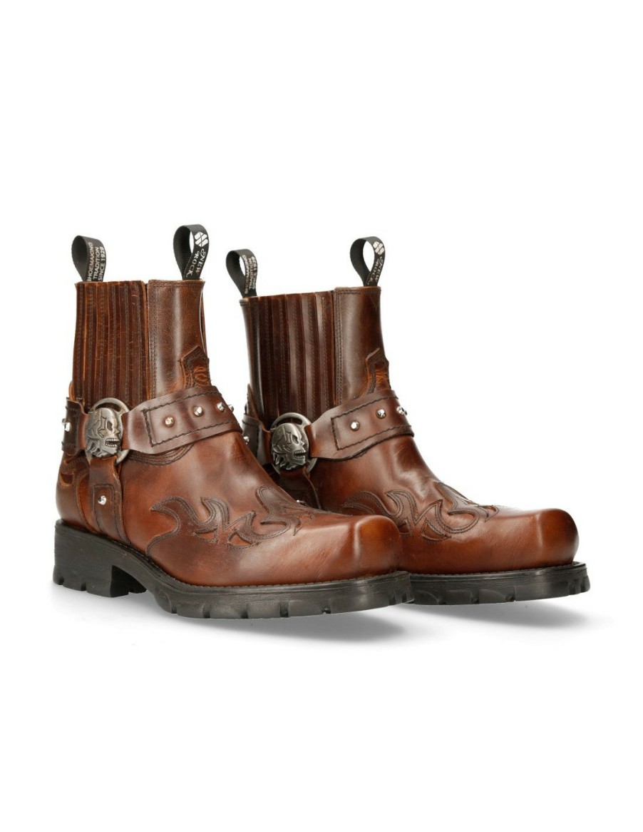 Uomo New Rock | Ankle Boot Motorcycle M-7637-C1