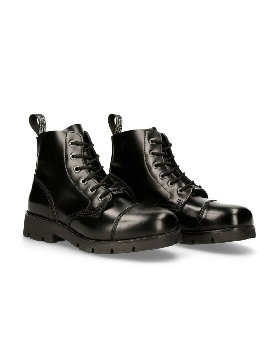 Donna New Rock | Ankle Boot Black Ranger With Laces M-Ranger006-S2