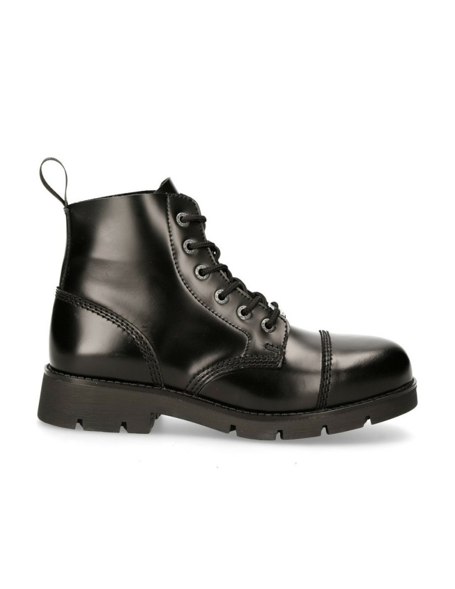 Donna New Rock | Ankle Boot Black Ranger With Laces M-Ranger006-S2