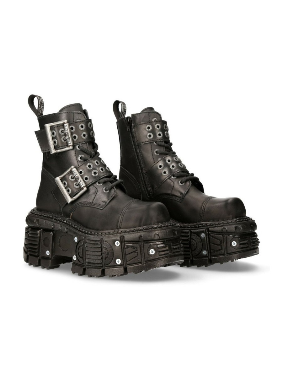 Donna New Rock | Boot Black Imperfect M-Mili246-C1