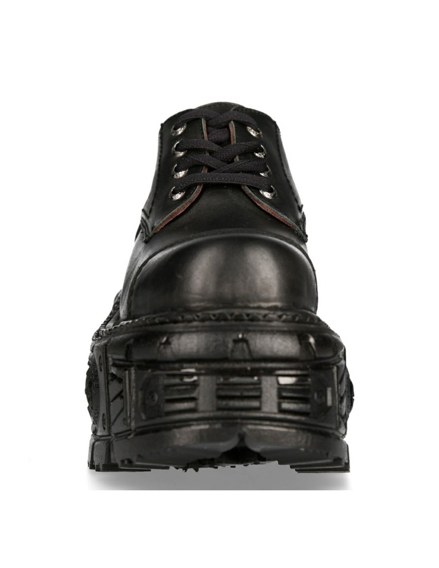 Donna New Rock | Shoe Black Imperfect With Laces M-Tankmili003-S1