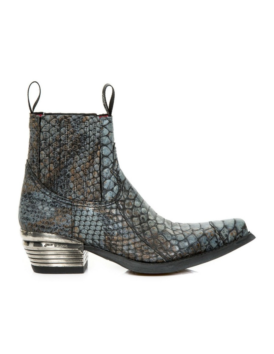 Donna New Rock | Ankle Boot West M-7953Pt-C25