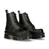 Donna New Rock | Black Techno With Laces M-Mili084N-S6