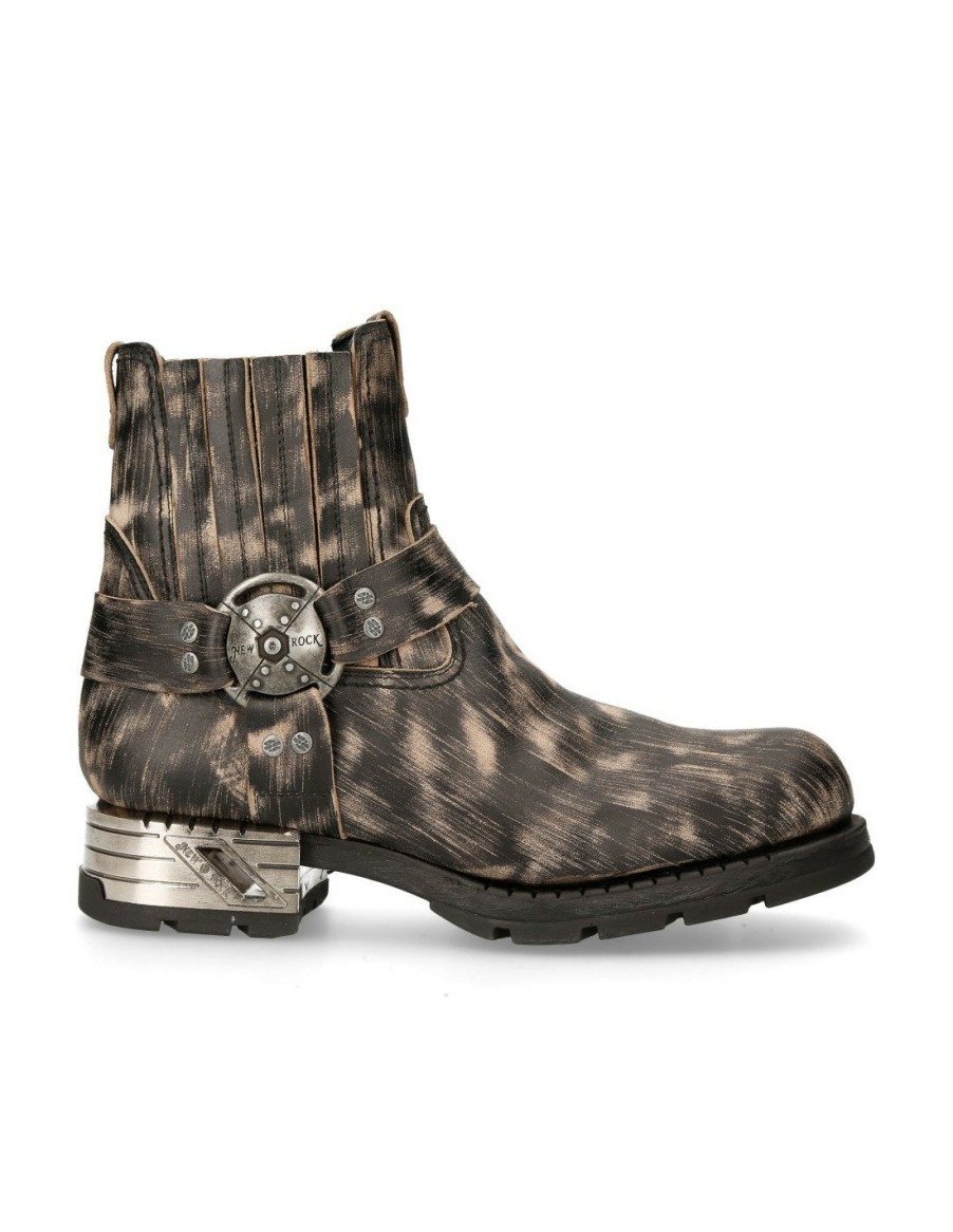 Uomo New Rock | Ankle Boot Motorock M-Mr007-C3