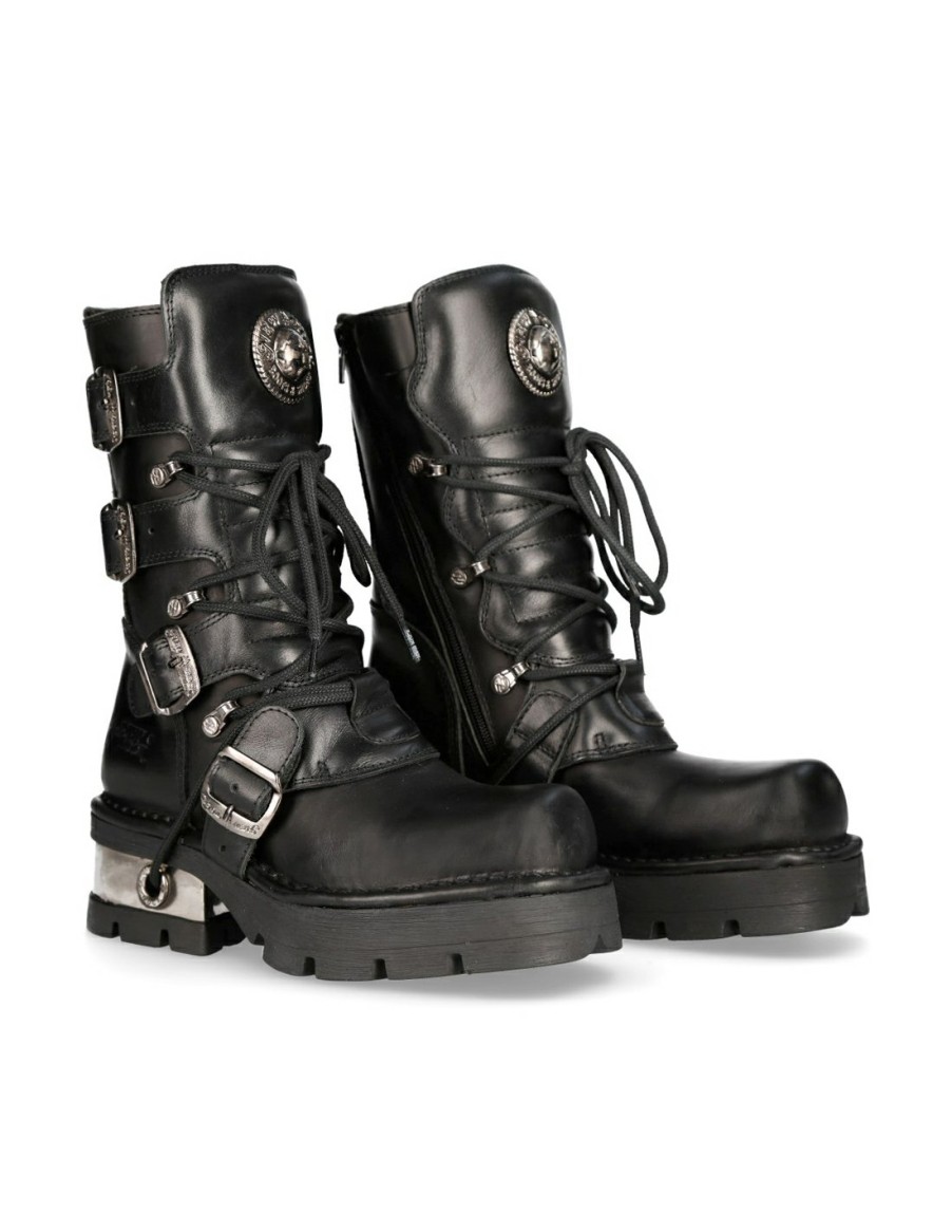 Donna New Rock | Boot Black Planing M-373-S1