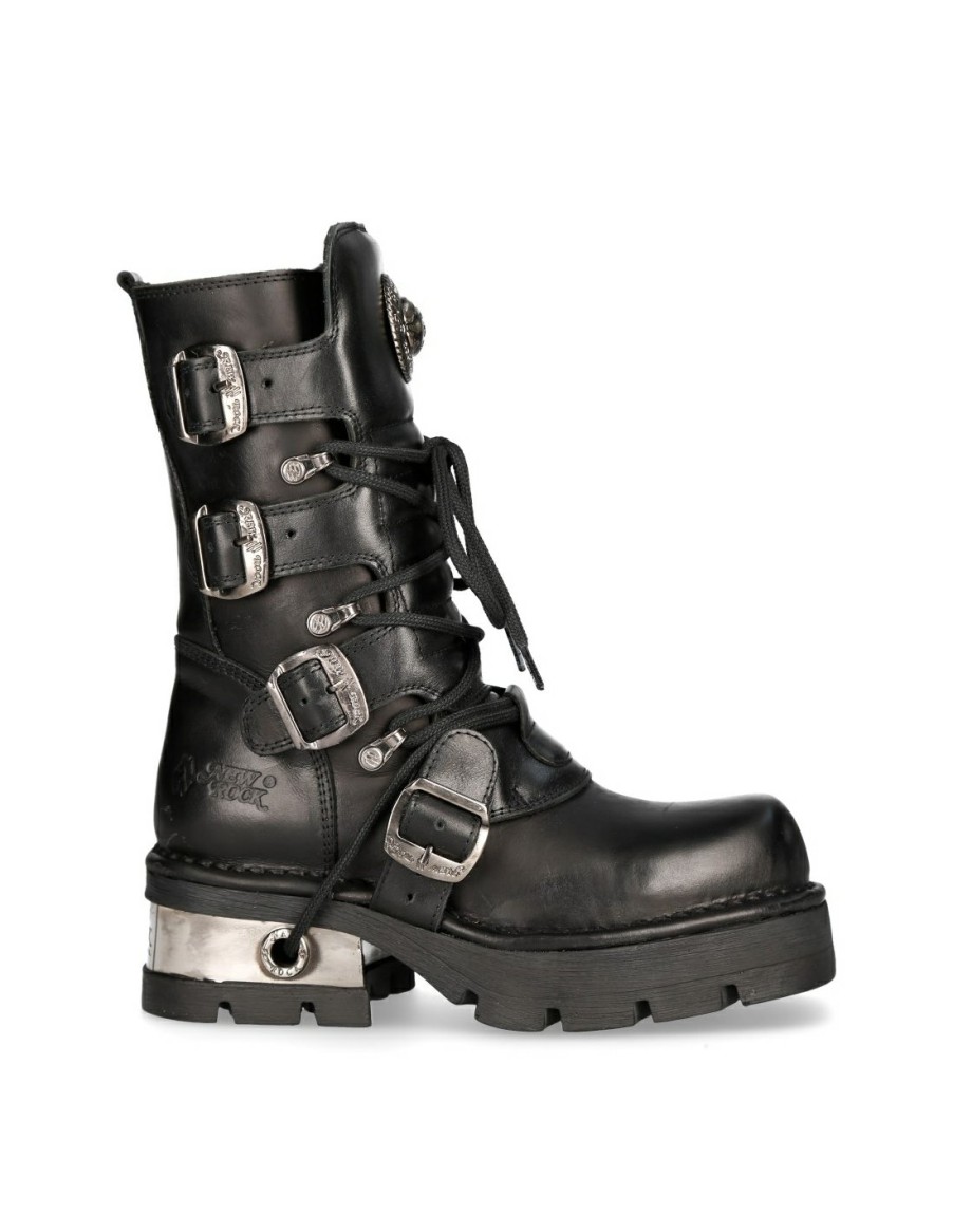 Donna New Rock | Boot Black Planing M-373-S1