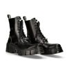 Donna New Rock | Boot Black Tower With Laces M-Wall026N-C5