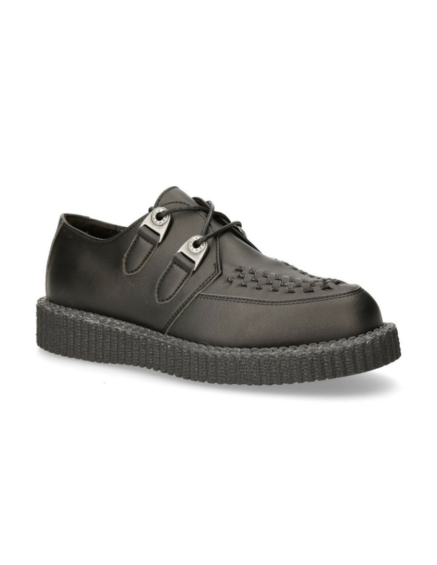 Uomo New Rock | Shoe Black Creeper15 With Laces M-Creeper002-V6