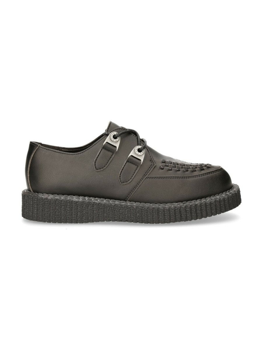 Uomo New Rock | Shoe Black Creeper15 With Laces M-Creeper002-V6