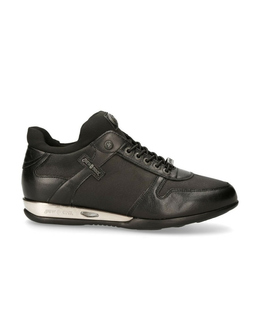 Uomo New Rock | Shoe Black Hybrid With Laces M-Chrono002-C22