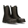 Donna New Rock | Boot Black Ranger With Laces M-Ranger112Mt-S1