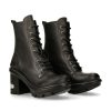 Donna New Rock | Ankle Boot Black Neotyre With Laces M-Neotyre07X-S1