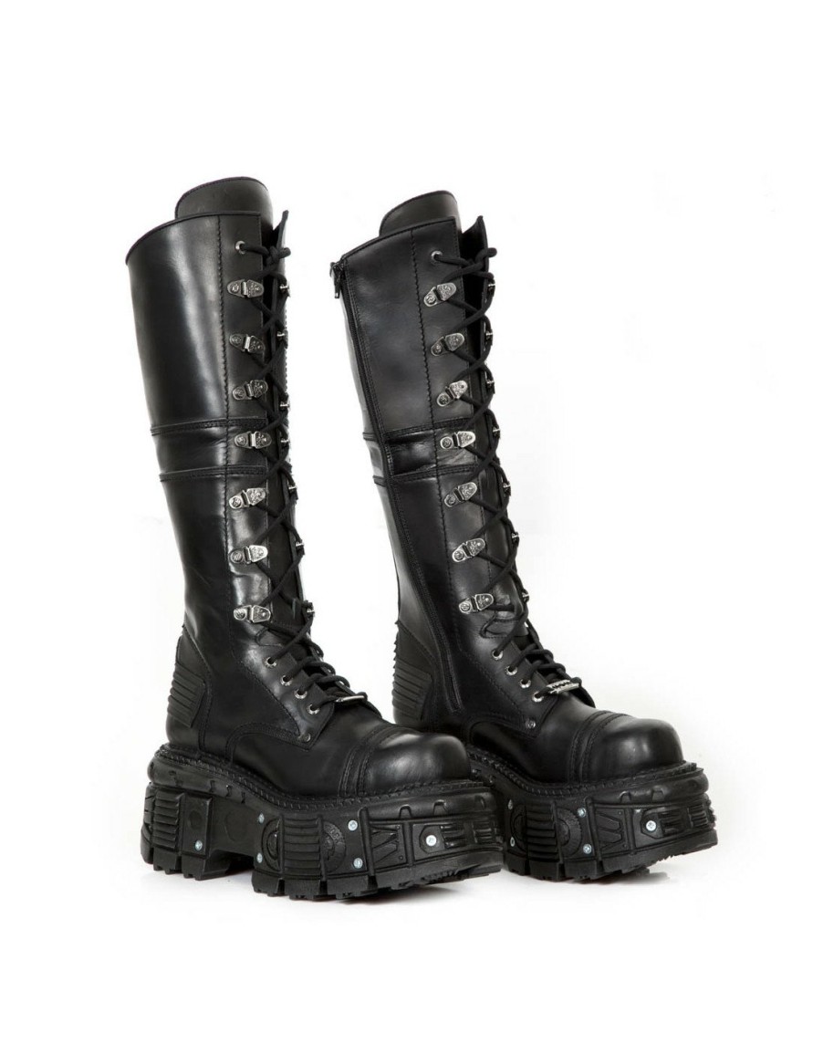 Donna New Rock | High Boot Imperfect With Laces M-Tank004-C5