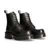 Donna New Rock | Boot Black Reactor With Laces M-Mili084N-S3