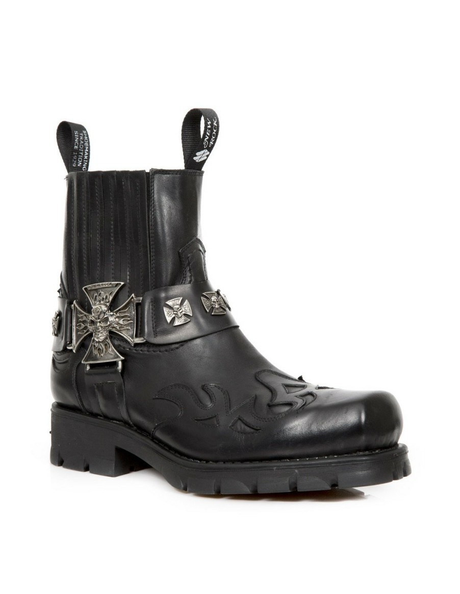 Uomo New Rock | Ankle Boot Motorcycle M-7647-C1