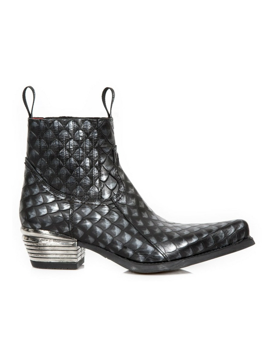 Donna New Rock | Ankle Boot West M-7953Pt-C18