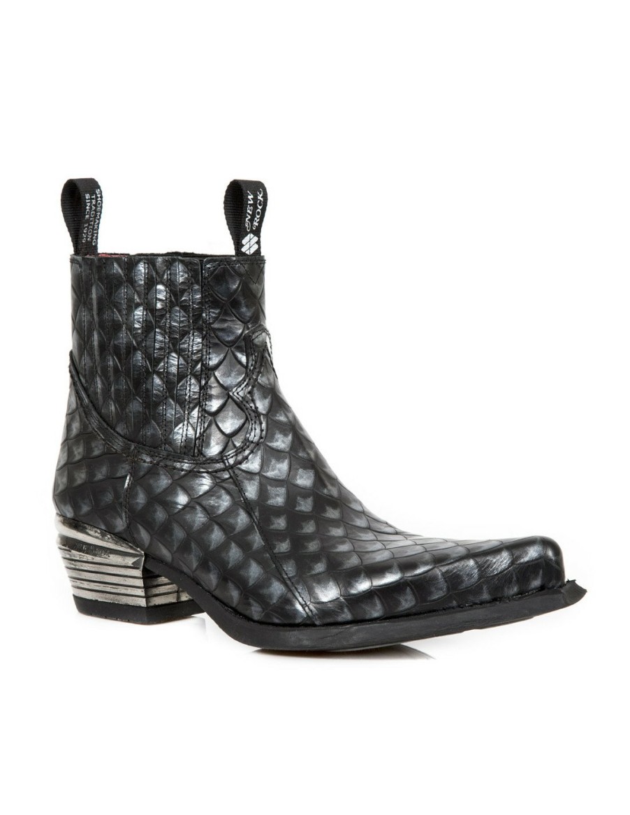 Donna New Rock | Ankle Boot West M-7953Pt-C18