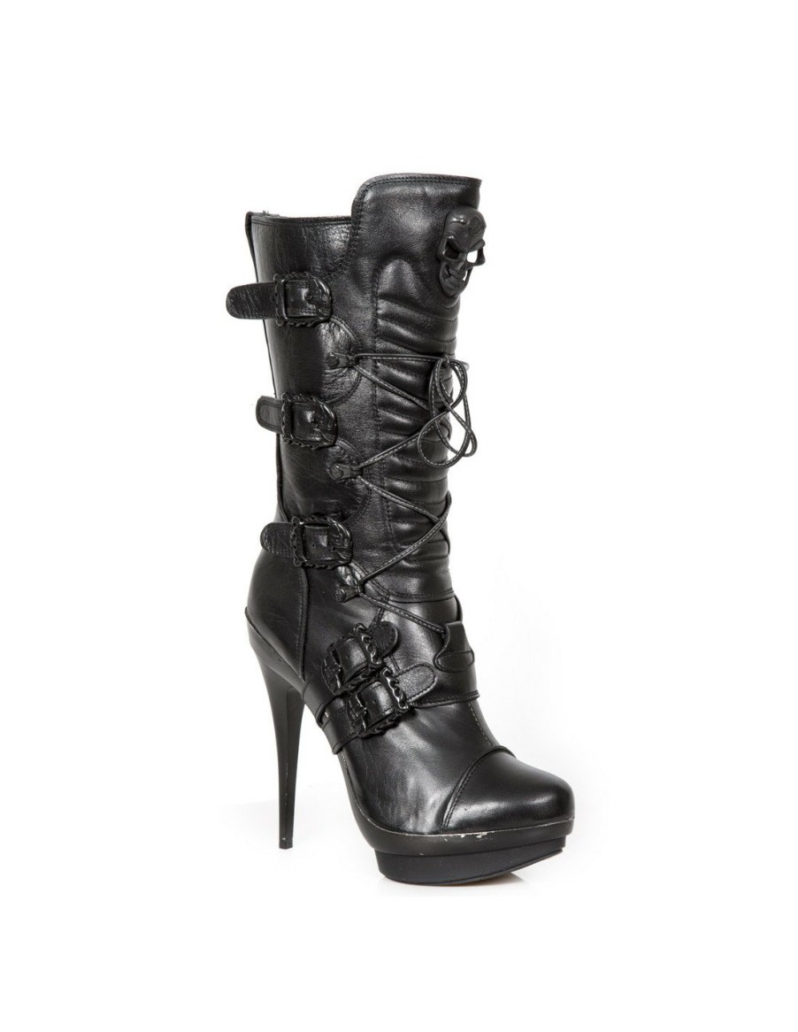 Donna New Rock | Boot Black M-Punk078-C1