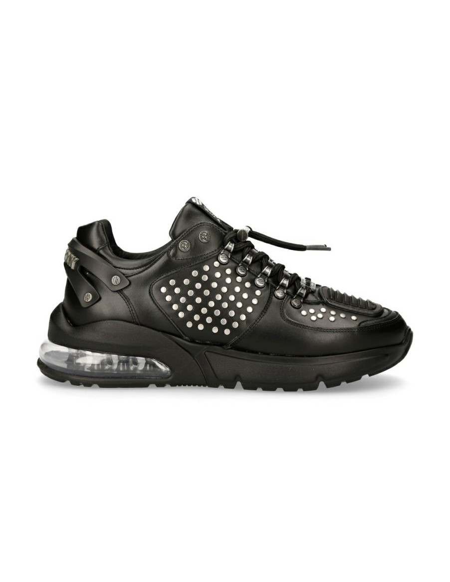 Uomo New Rock | Shoe Black Extralight With Laces M-Chrono009-S1