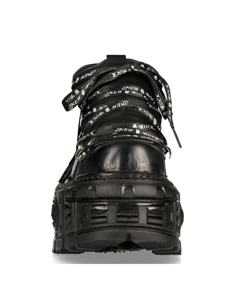 Donna New Rock | Shoe Black Imperfect With Laces M-Tank120Nshlace-S1