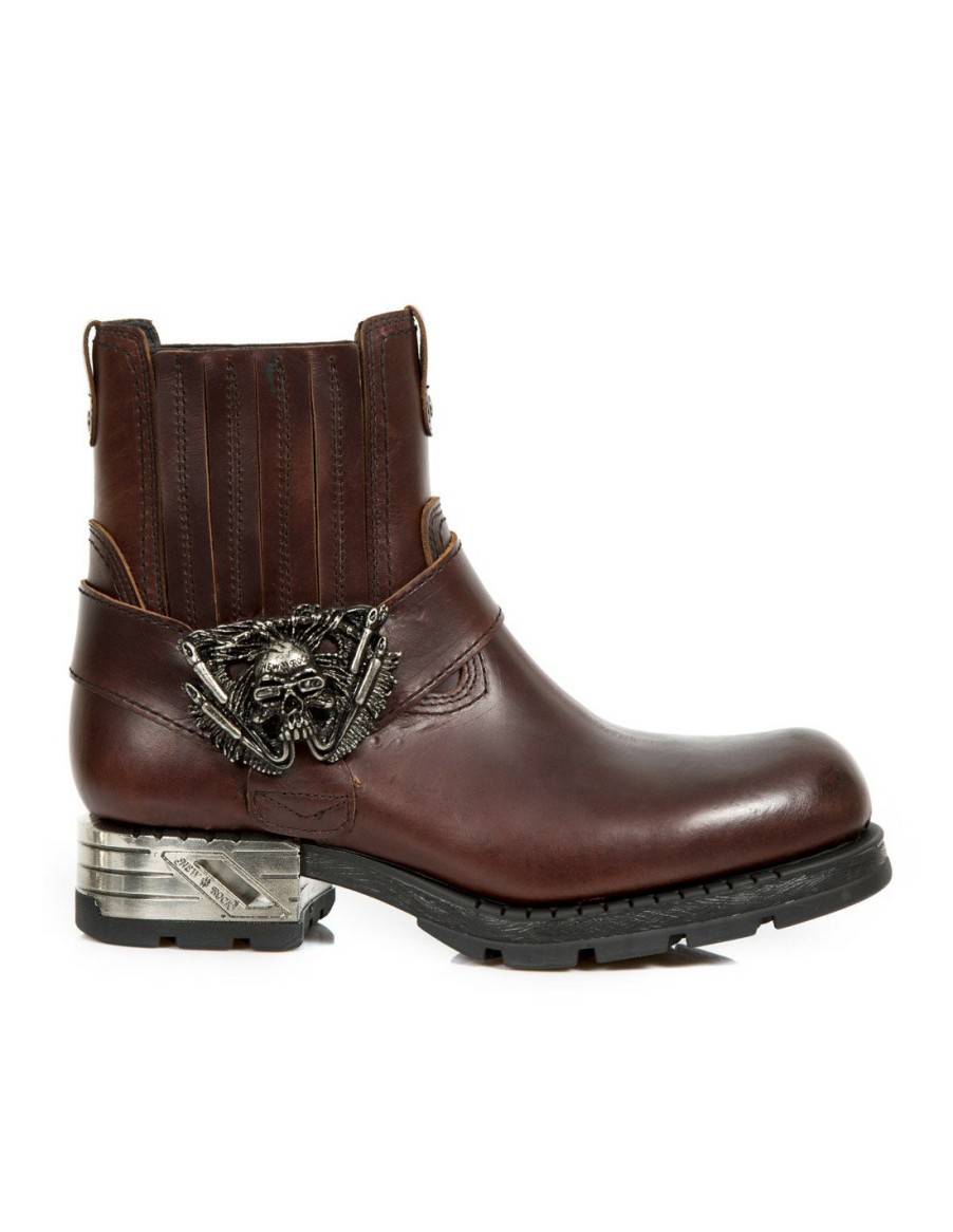 Uomo New Rock | Ankle Boot Motorock M-Mr043-C1