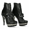 Donna New Rock | Boot Black Platf.Acero M-Punk003Cad-V1